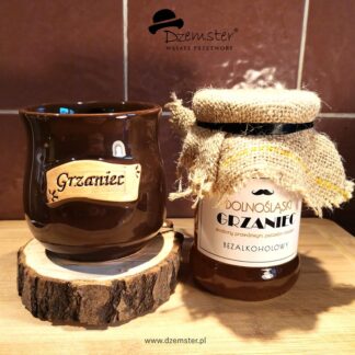 Zestaw prezentowy: ceramiczny kubek do grzańca i Dolnośląski Grzaniec (bezalkoholowy)